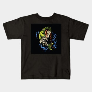 angler-fish-illustration Kids T-Shirt